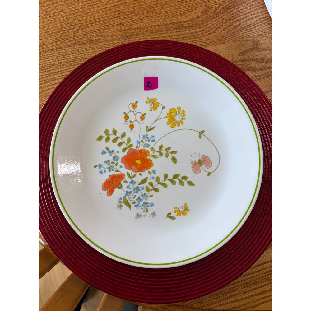 Corelle Wildflower 10.25" Dinner‎ Plate • Vintage 1977–1985